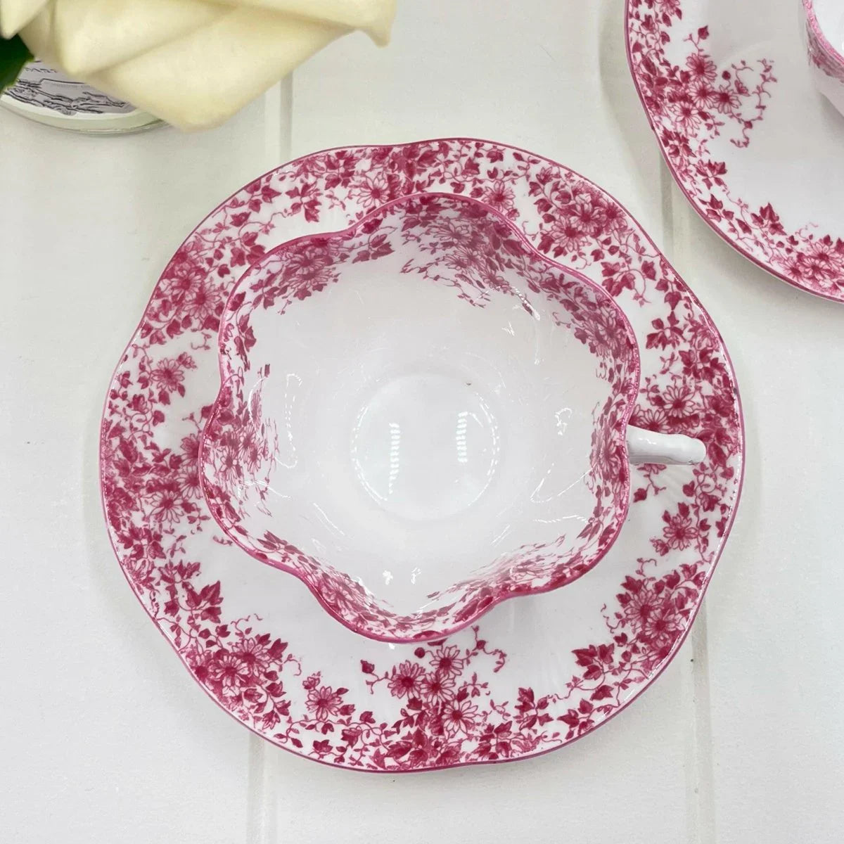 Shelley Dainty Pink Duo - Exquisite Homewares