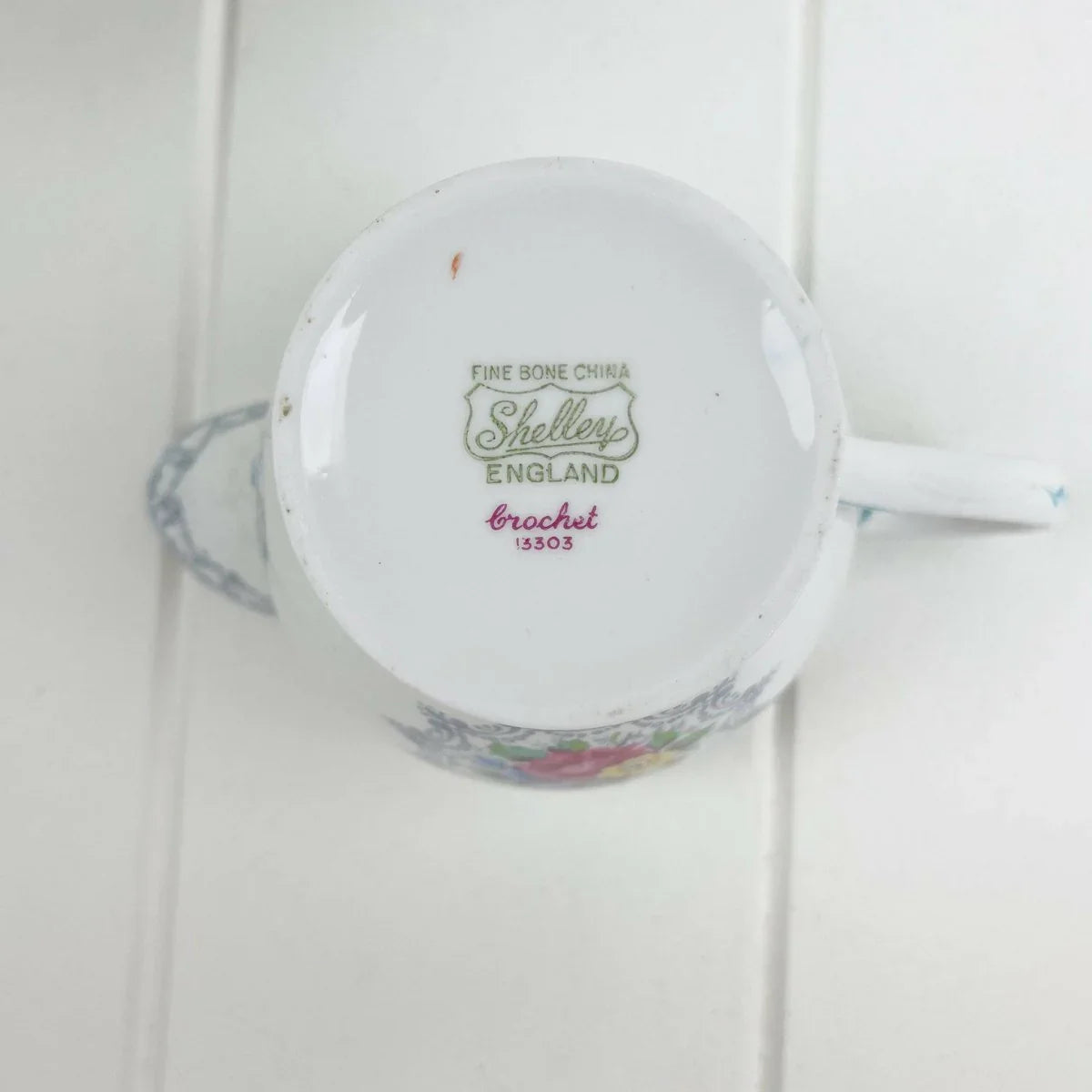 Shelley Vintage Crochet 13303 Creamer - Exquisite Homewares