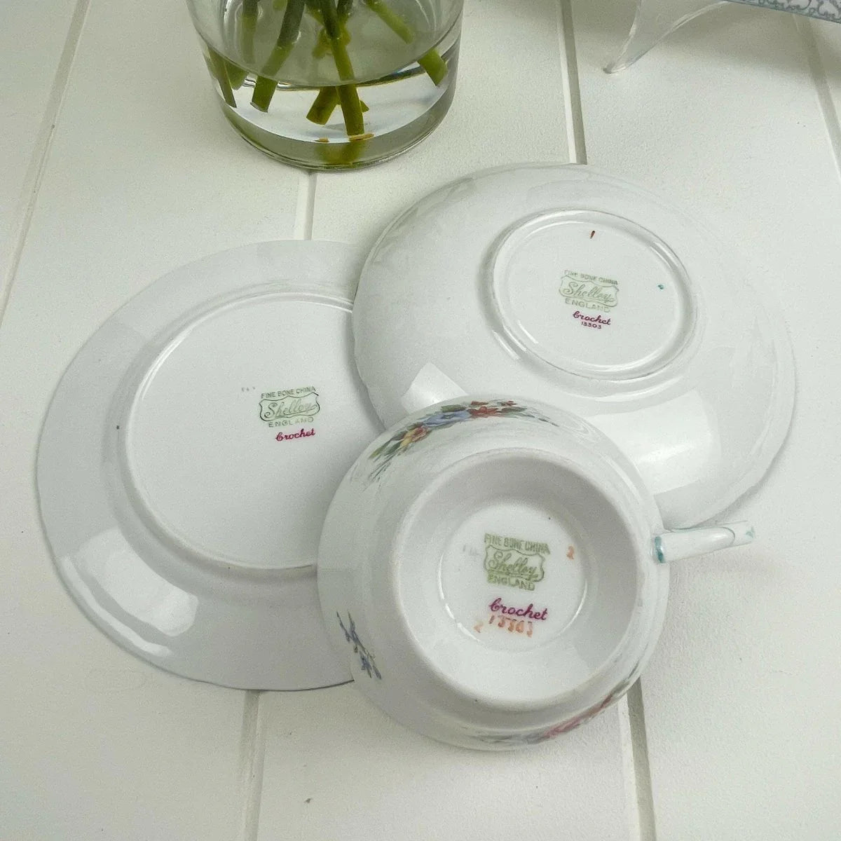Shelley Vintage Crochet 13303 Trio - Exquisite Homewares
