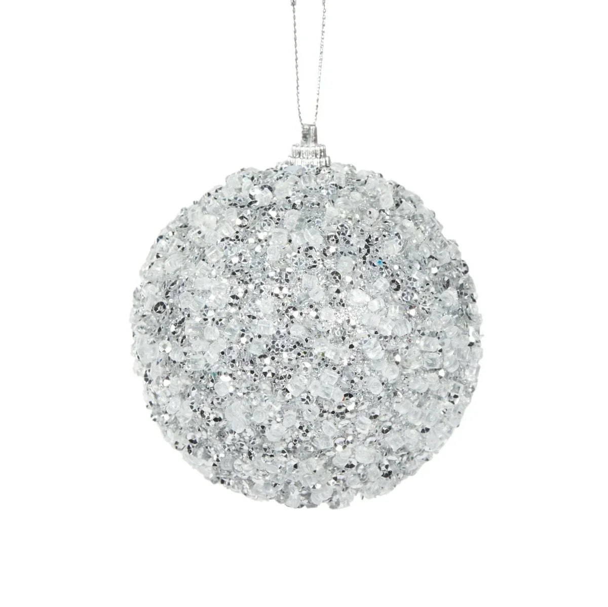 Silver Crystals Bauble - Exquisite Homewares