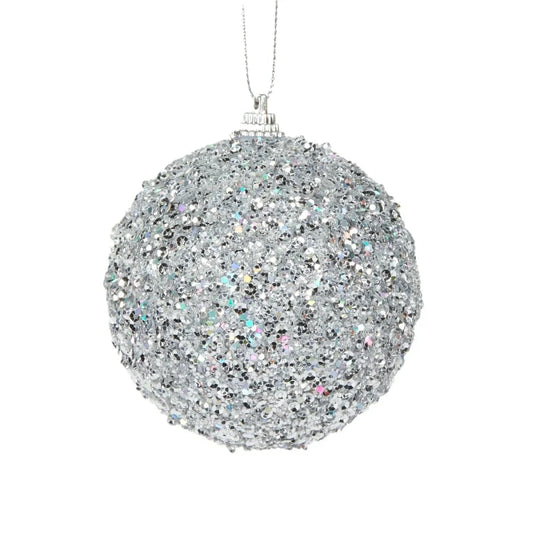 Silver Sugar Bauble - Exquisite Homewares