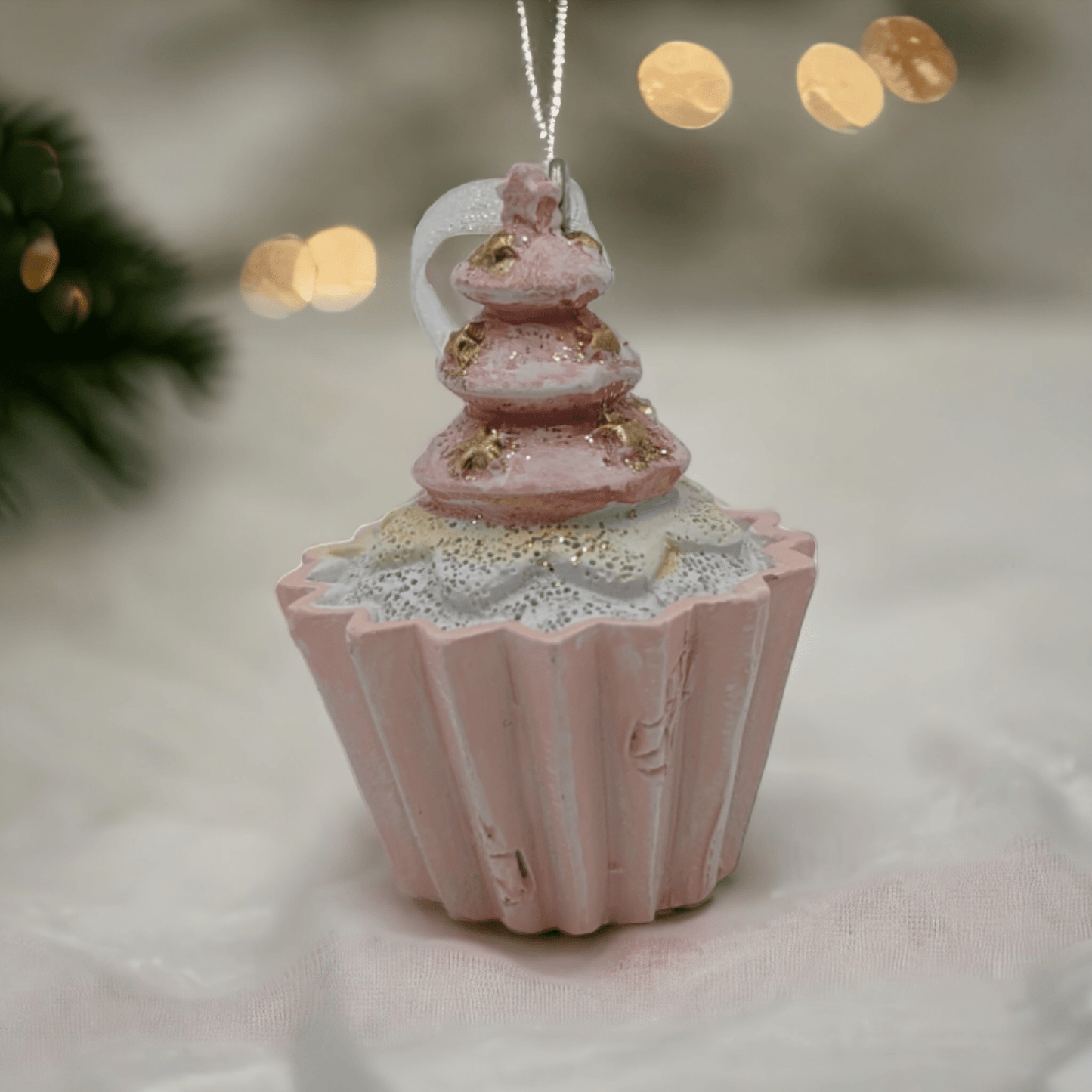 Small Cupcake Christmas Tree Hanging Decoration - Exquisite Homewares