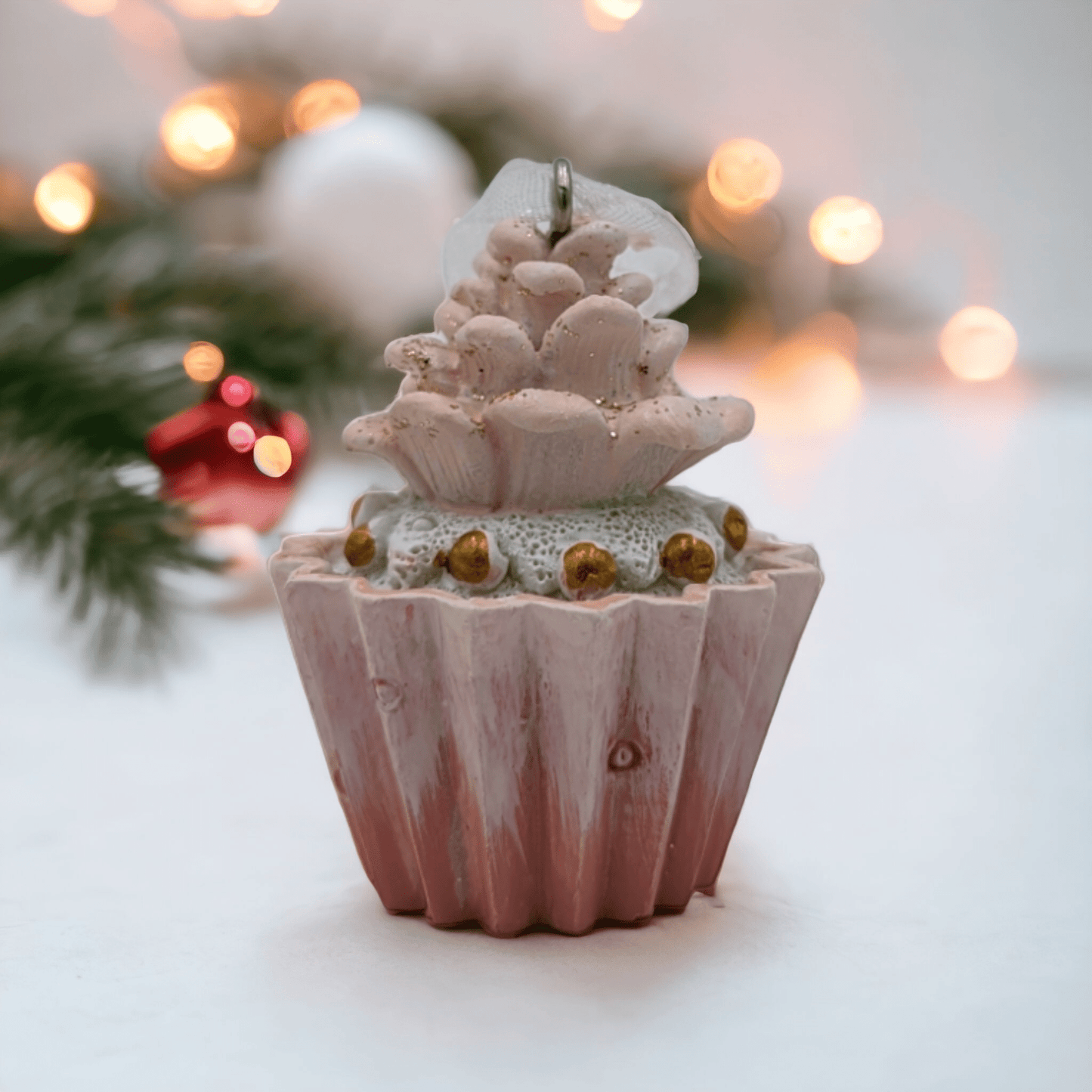Small Cupcake Christmas Tree Hanging Decoration - Exquisite Homewares