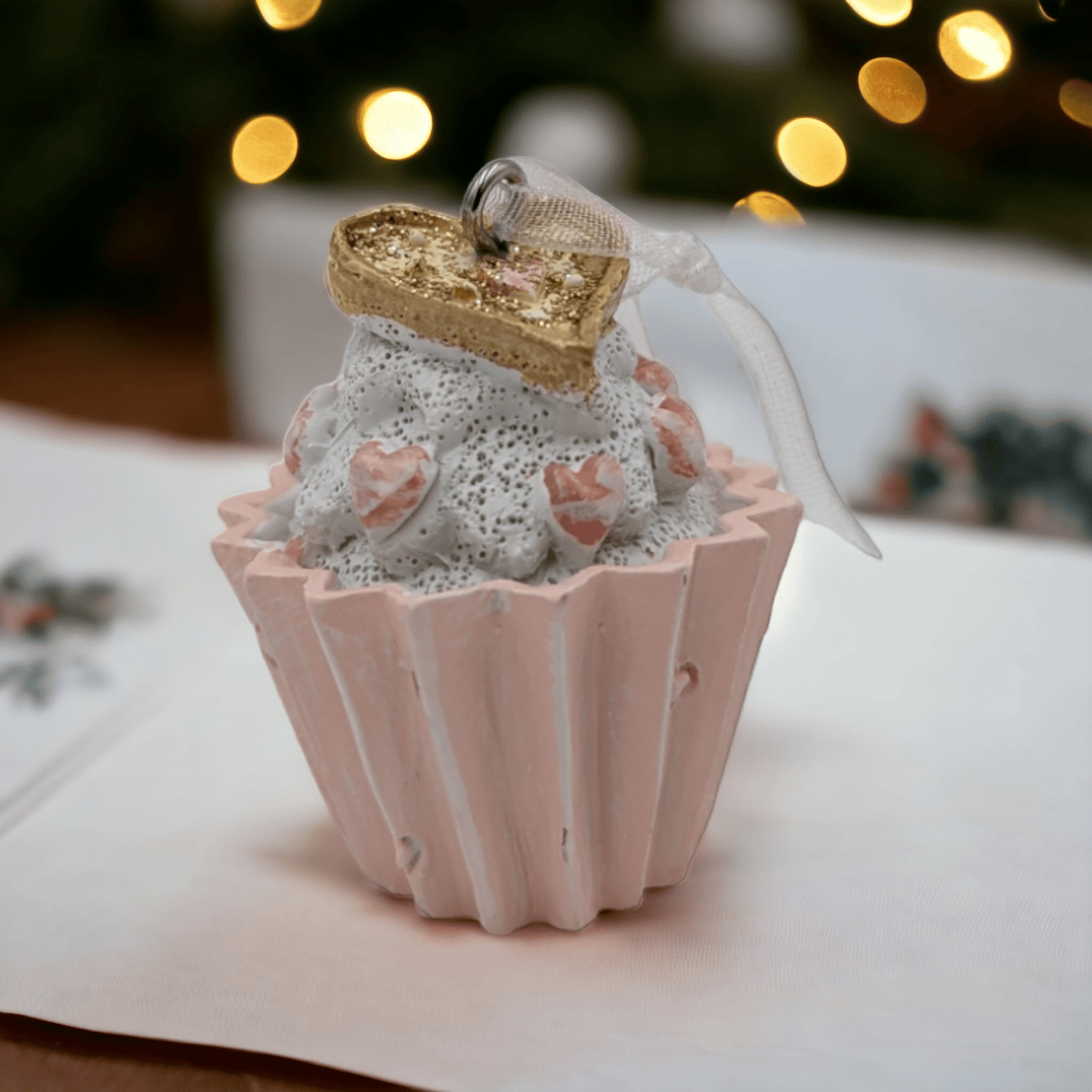 Small Cupcake Christmas Tree Hanging Decoration - Exquisite Homewares