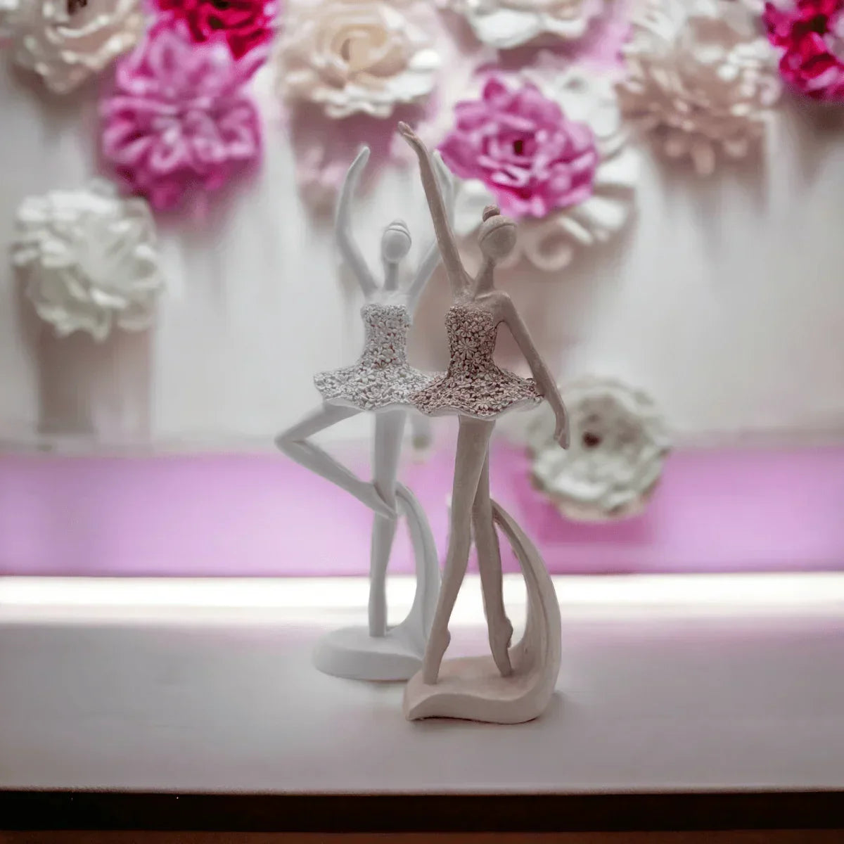 White Ballerina Classic Pose - Exquisite Homewares