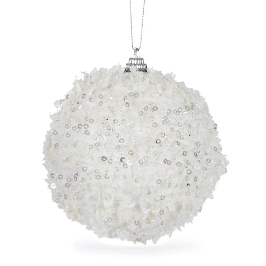 White Sprinkles Bauble - Exquisite Homewares