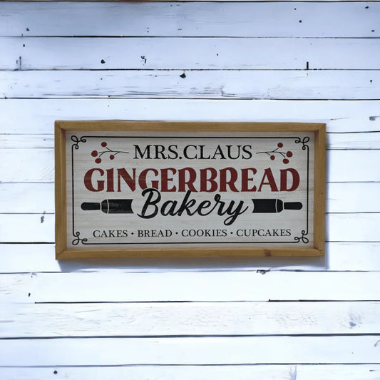 Wooden Gingerbread Bakery Sign - Exquisite Homewares