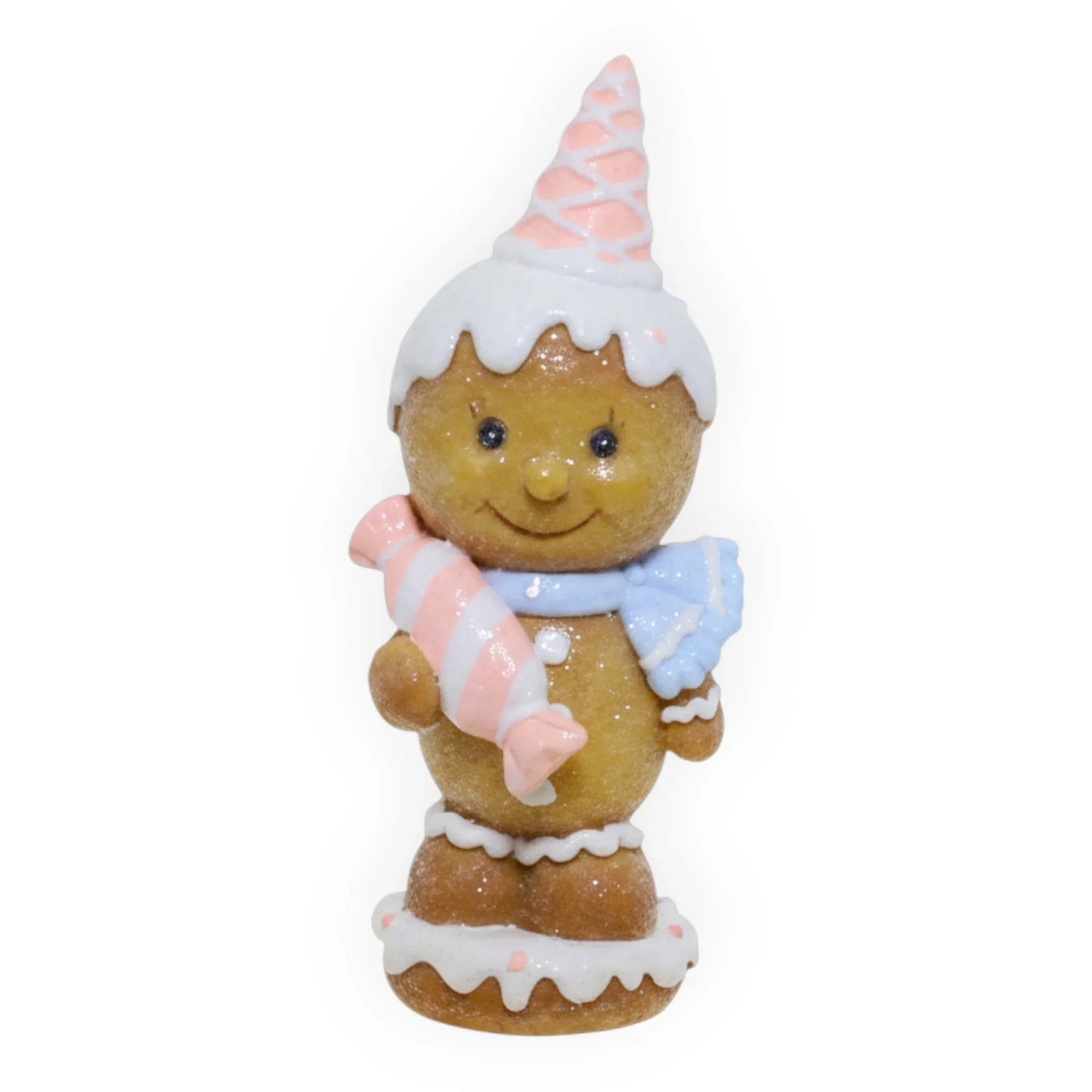 Gingerbread Standing Decoration Candy Cane or Lollipop or Lolly - 16.5cm