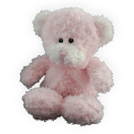 Bear Scruffy Pink 16cm