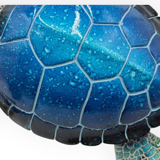 Marble Blue Turtle - 29cm (Minor scratch)