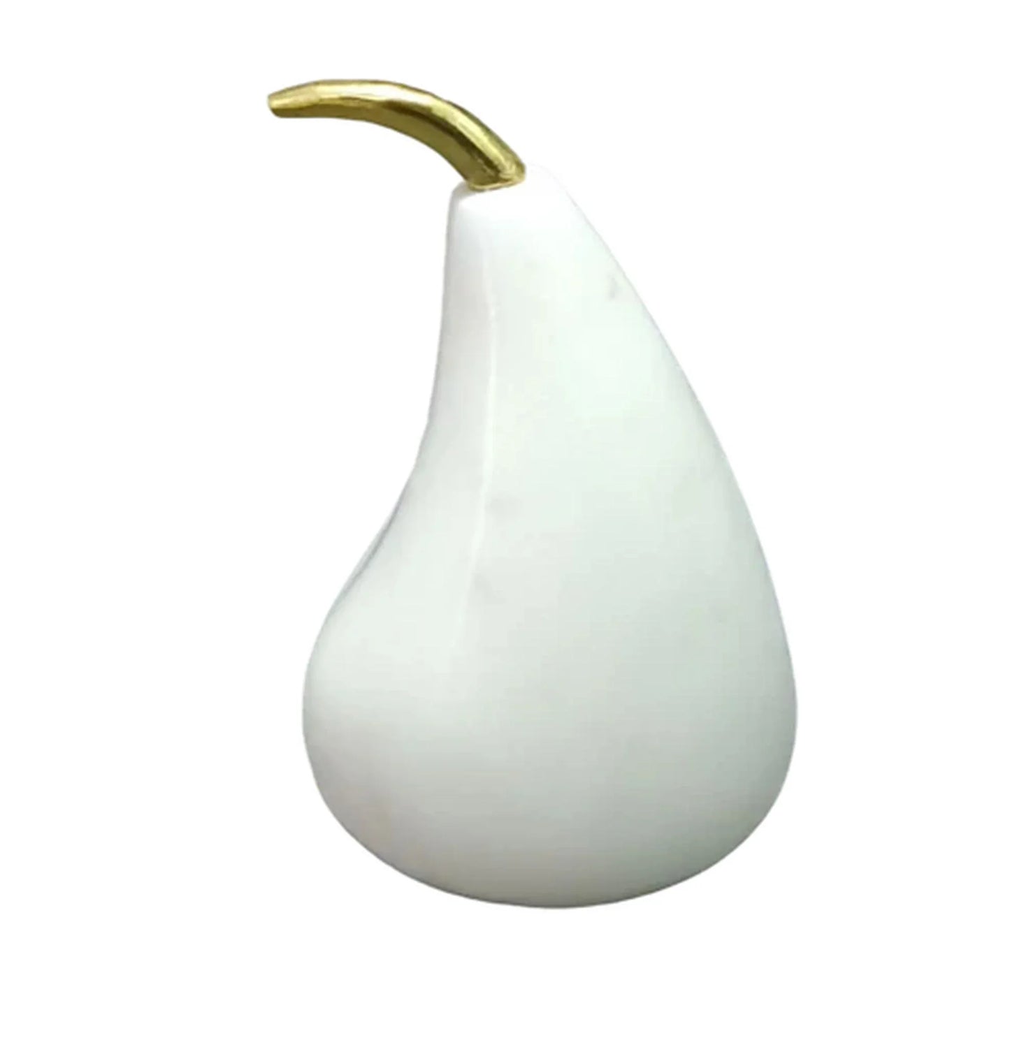 Marble And Gold Stem Pear 11.5cm