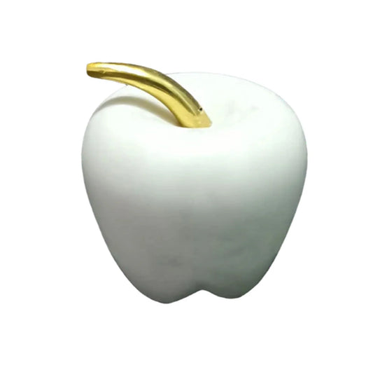 Marble And Gold Stem Apple 8cm