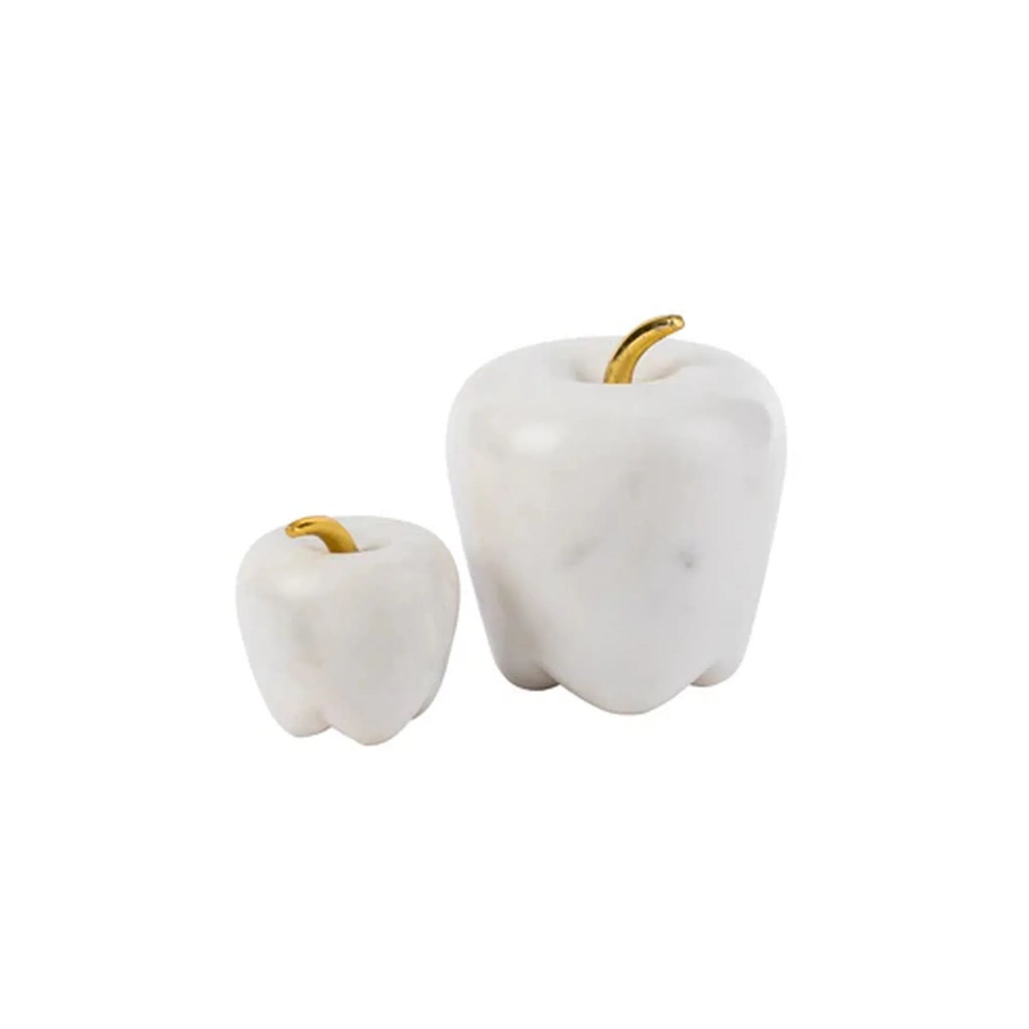 Marble And Gold Stem Apple 8cm