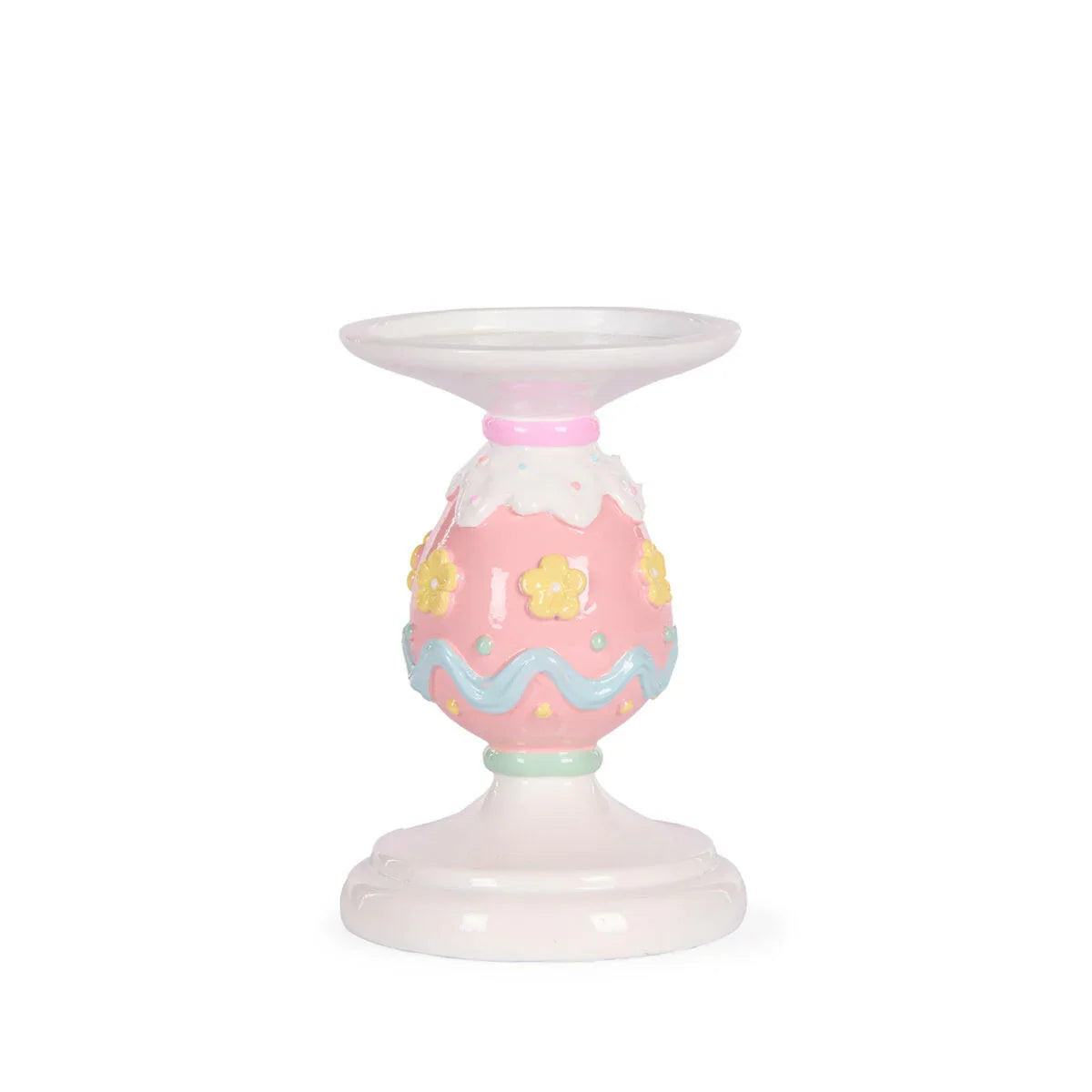 14cm Pastel Piped Egg Candle Holder - Exquisite Homewares 