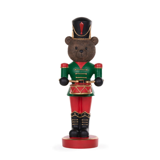 41Cm Traditional Drummer Bear - Exquisite Homewares