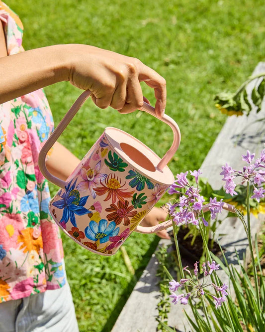 Wild Flowers In Bloom Watering Can - 1.5L Garden Artistry