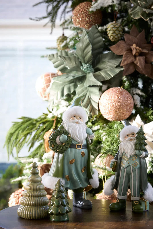 Woodland Forest Santa With Tree  - 32cm