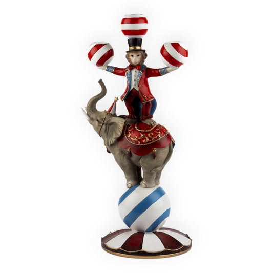 Circus Monkey Elephant Candle Holder - 37cm