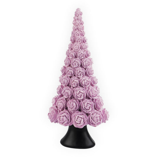 Pink & Black Rosette Tree - 36cm