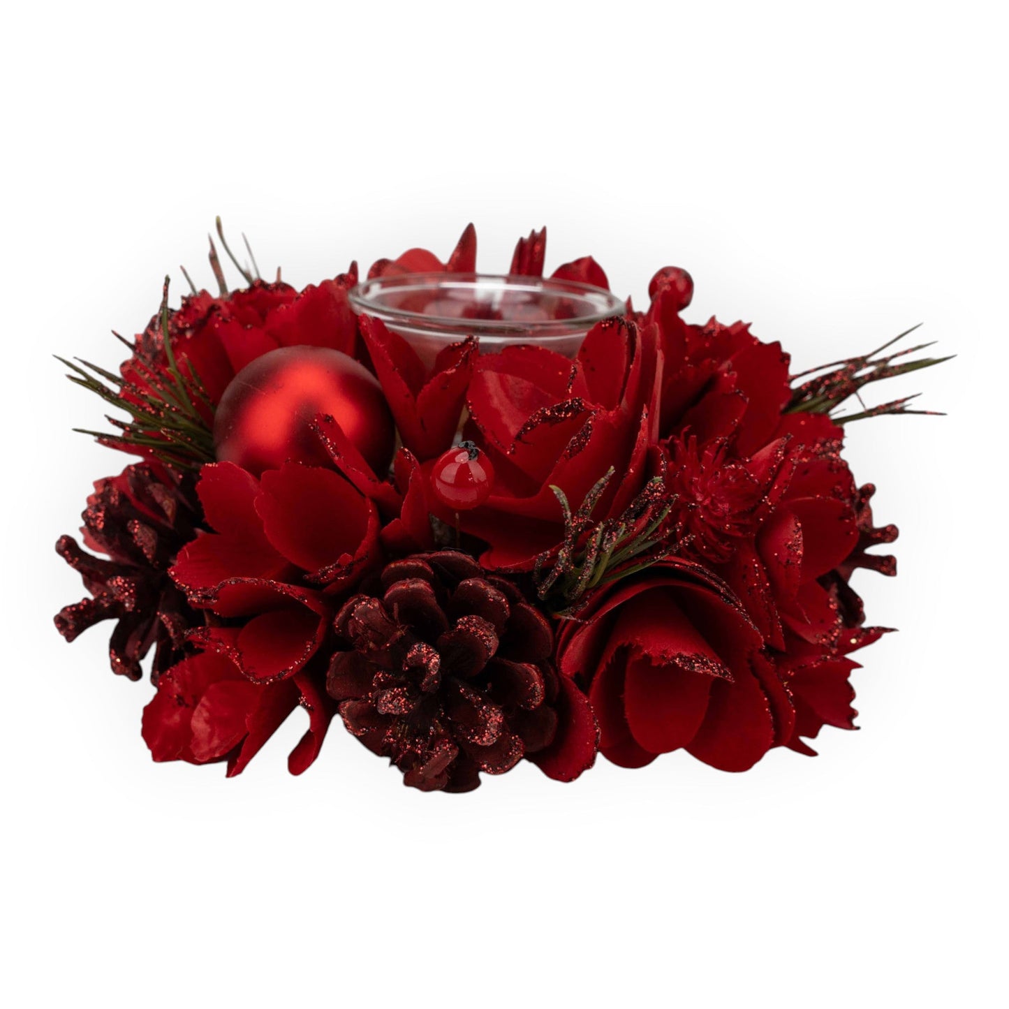 Red Single Candle Holder