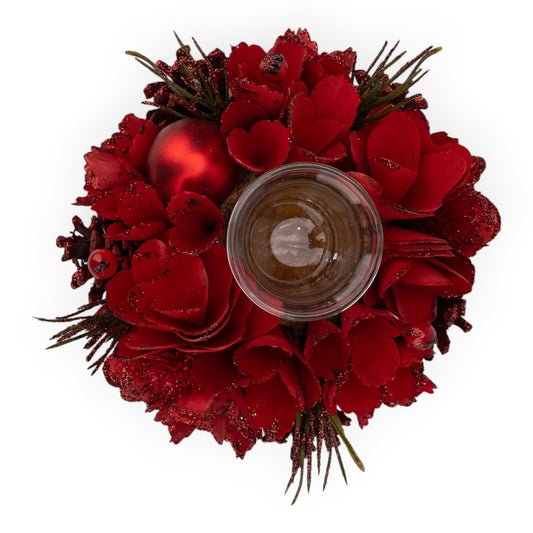 Red Single Candle Holder