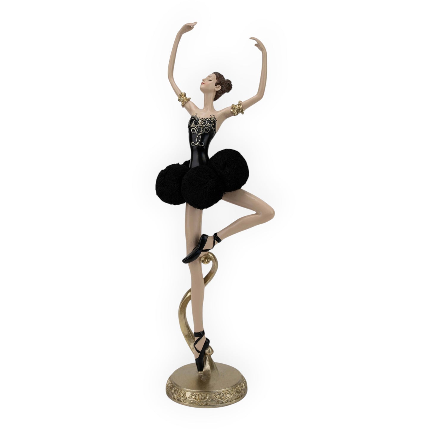 Ballerina Single Pointe Black Pom Pom Tutu - 44cm