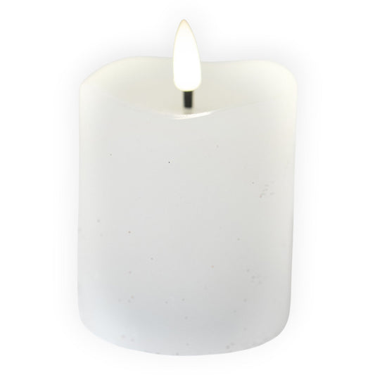 LED White Candle 7.5cm x 8.5cm