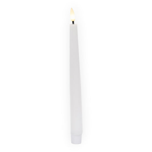 Set of 2 Taper LED White Candle