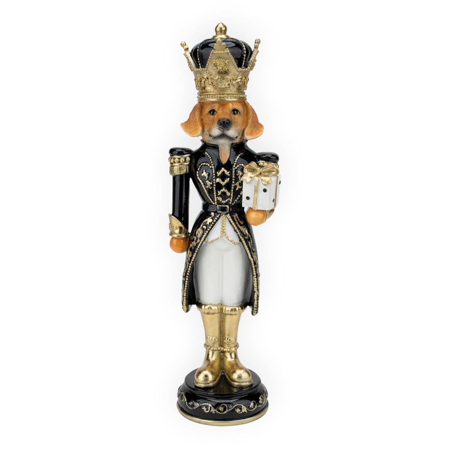 Dog Gift Black White Toy Soldier - 37cm