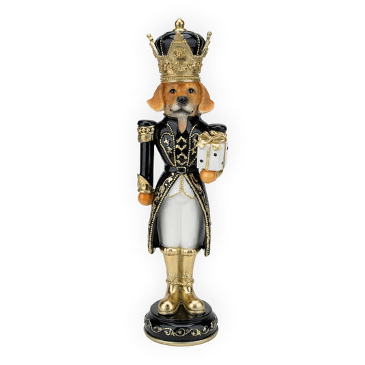 Dog Gift Black White Toy Soldier - 37cm