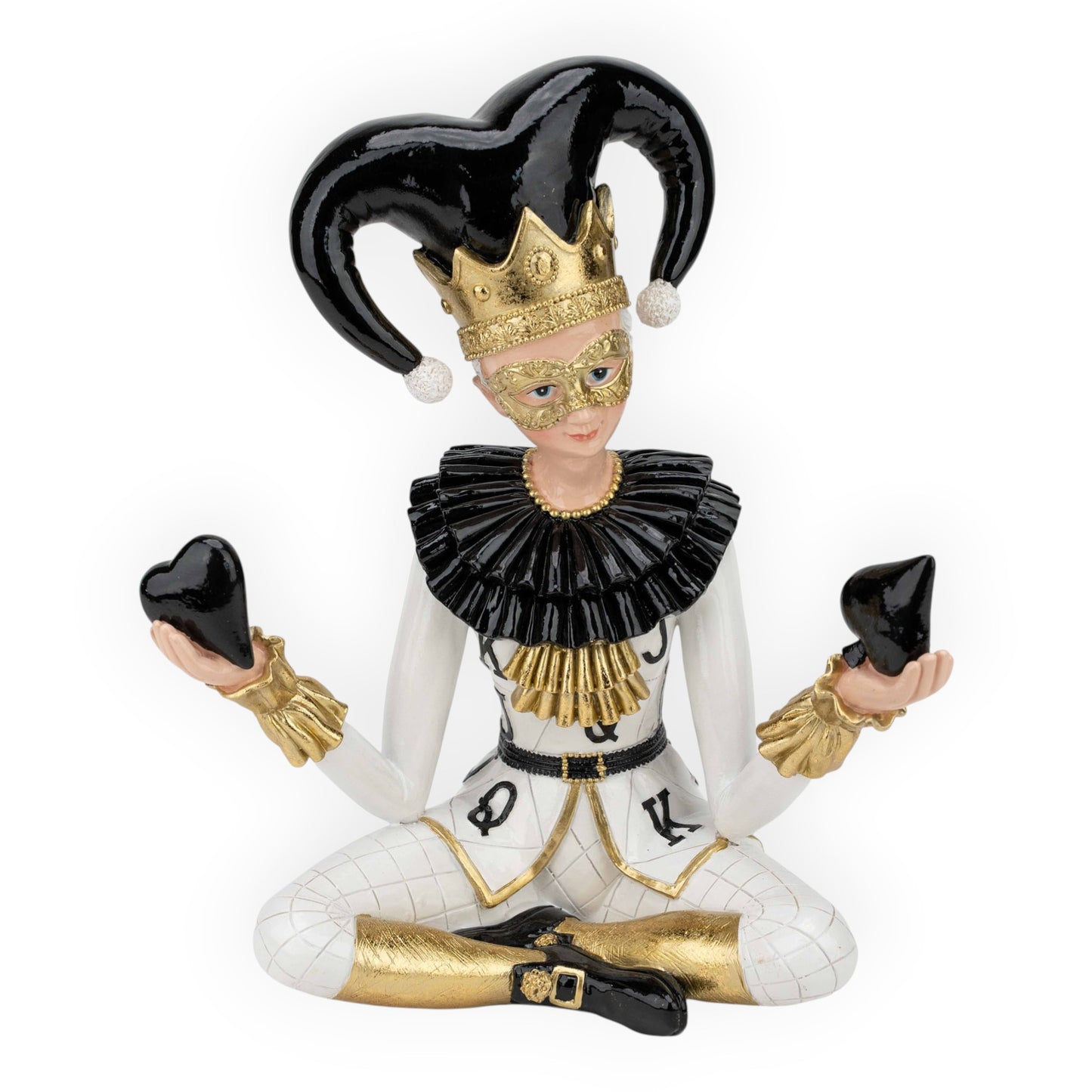 Joker Sitting Black White - 32cm