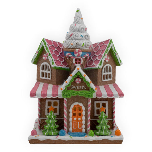 Gingerbread Candy LED House - 28cm
