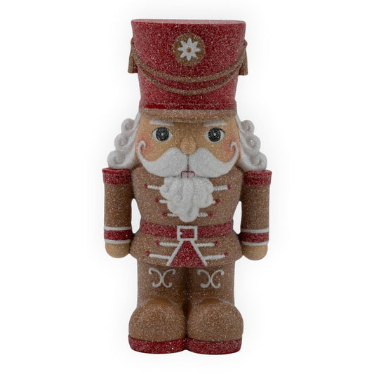 Gingerbread Red White Nutcracker - 16cm