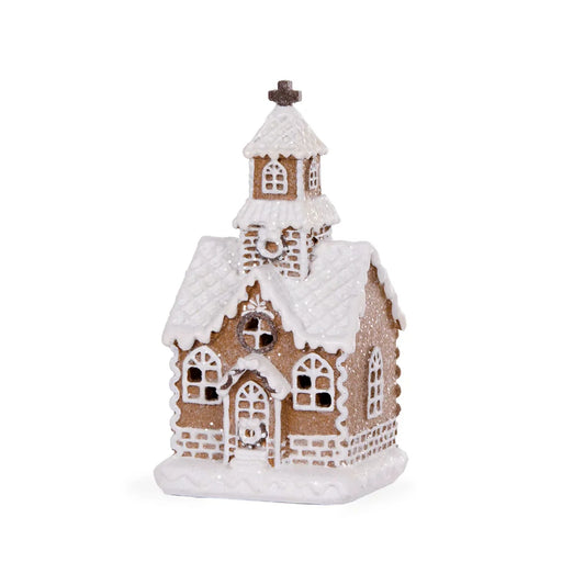 Mini Piped Gingerbread Church - 13.5cm