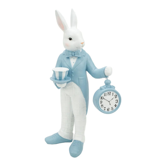 Skye Blue Luxe Bunny Standing Mad Hatter - 47.5cm