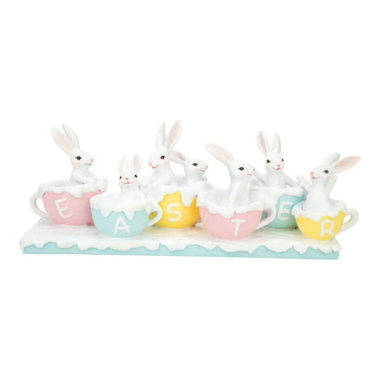 Sweet Bunny in Cup Easter Sign - 32cm
