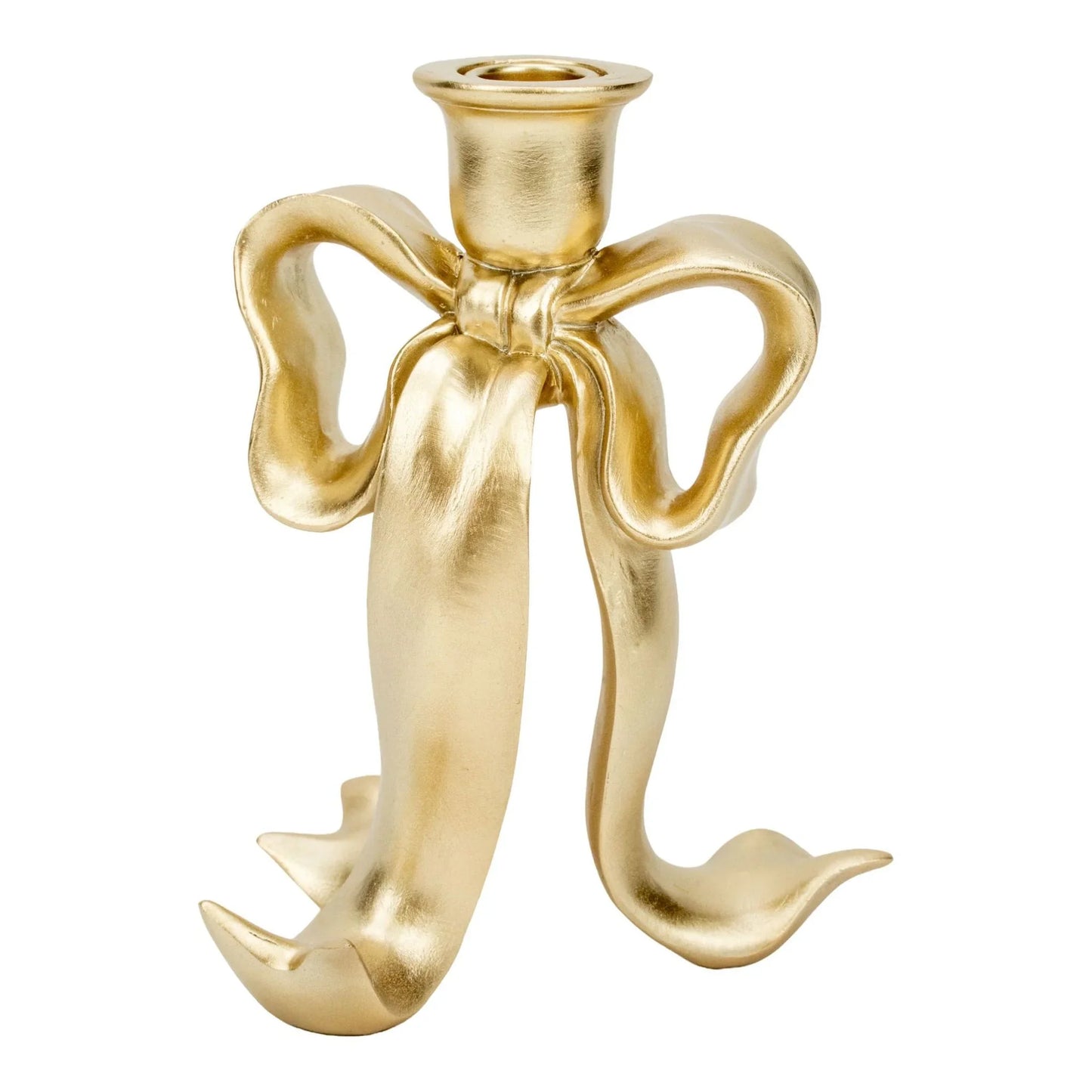Champagne Bow Candle Holder Large - 19.7cm