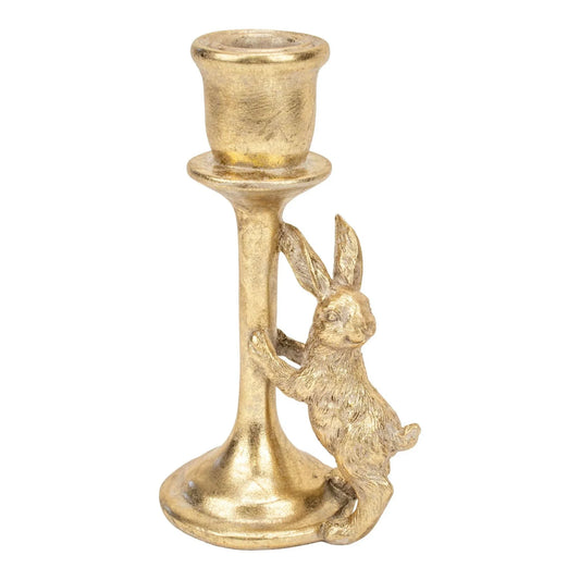 15cm Gold Bunny Candle Holder