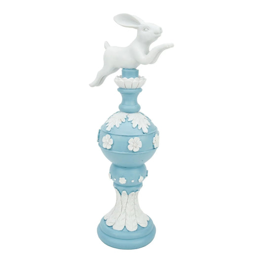 Skye Blue Bunny Finial - 32cm
