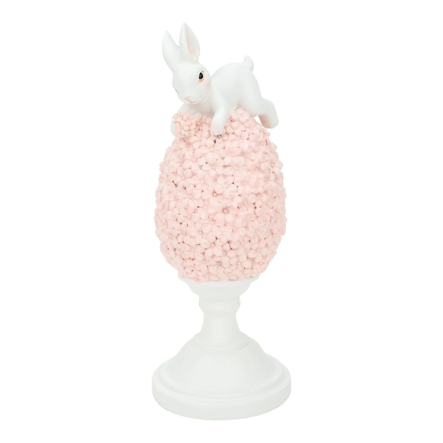21cm Bunny on Pink Floral Egg