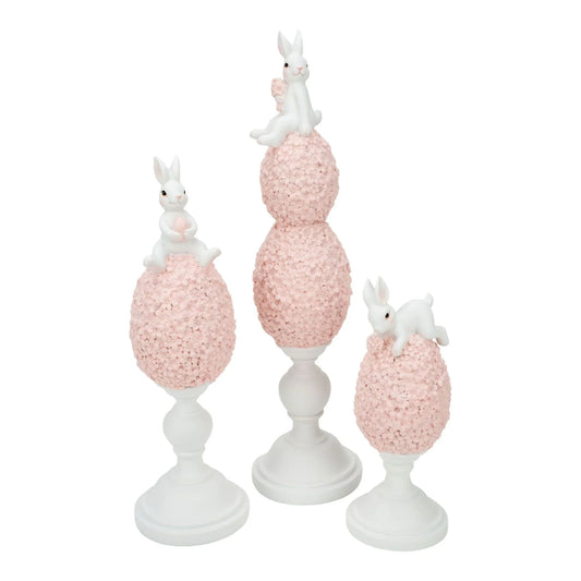 38.5cm Bunny on Pink Floral Eggs