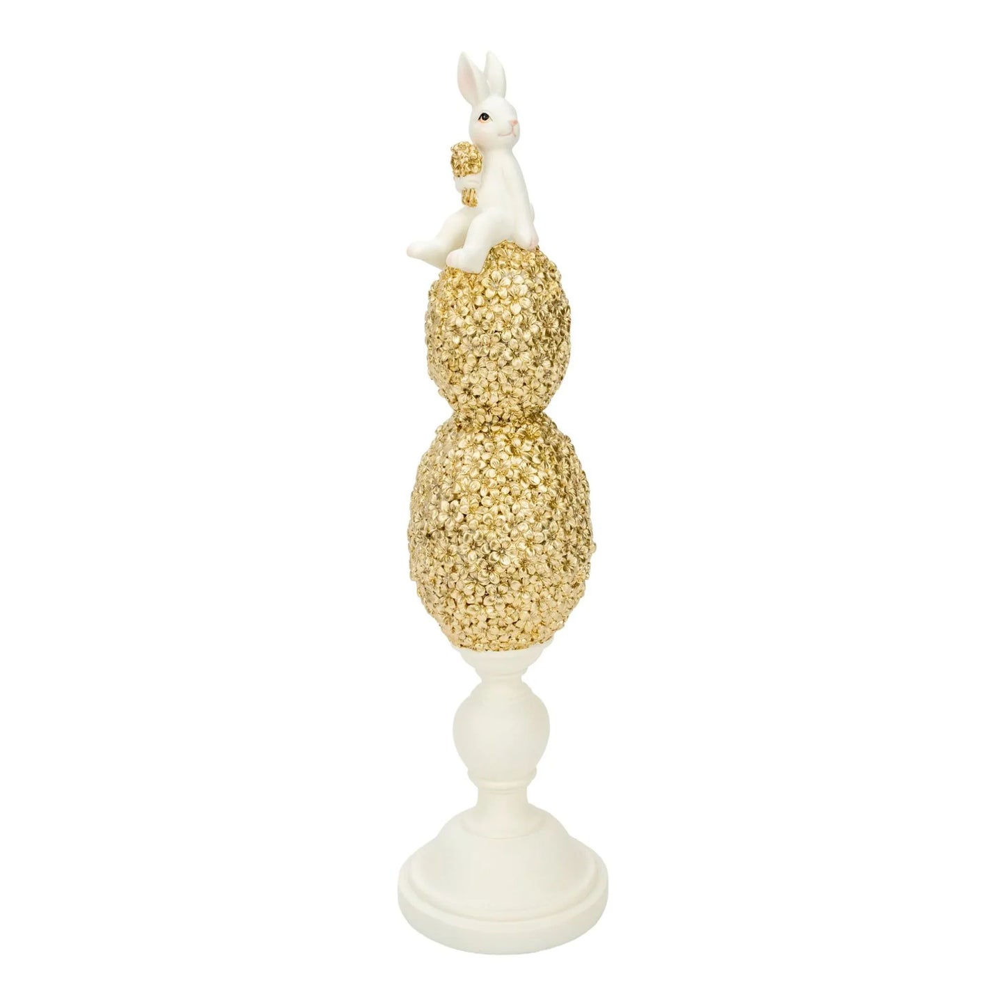 38.5cm Bunny on Champagne Floral Eggs