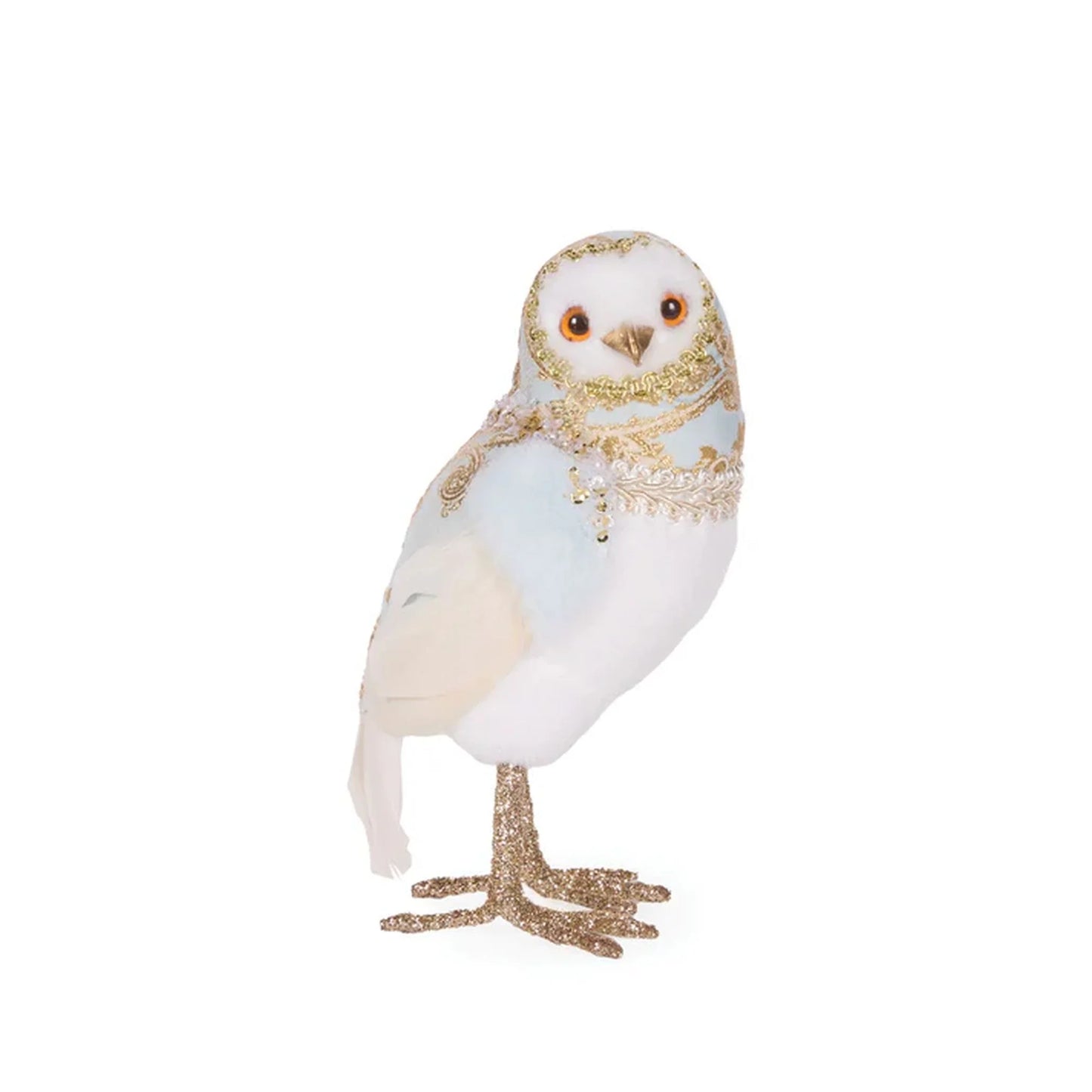 Exquisite Blue Jacquard Owl - 19cm