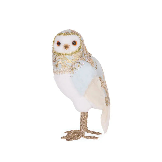 Exquisite Blue Jacquard Owl - 25cm