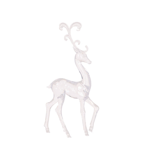 Elaborate Glistening Galloping Reindeer - 31cm