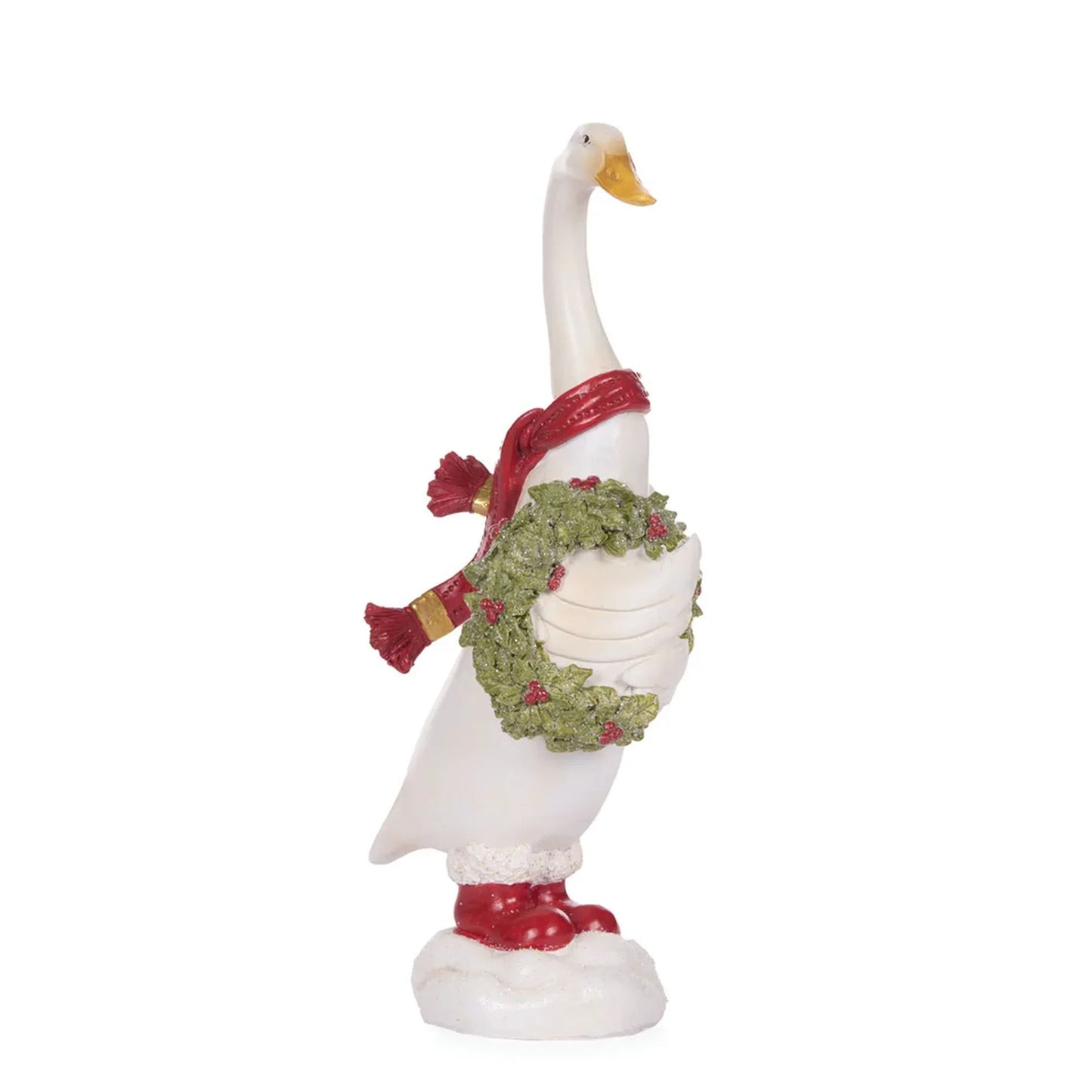 Festive Duck with a Wreath or Tree - 24.5 cm