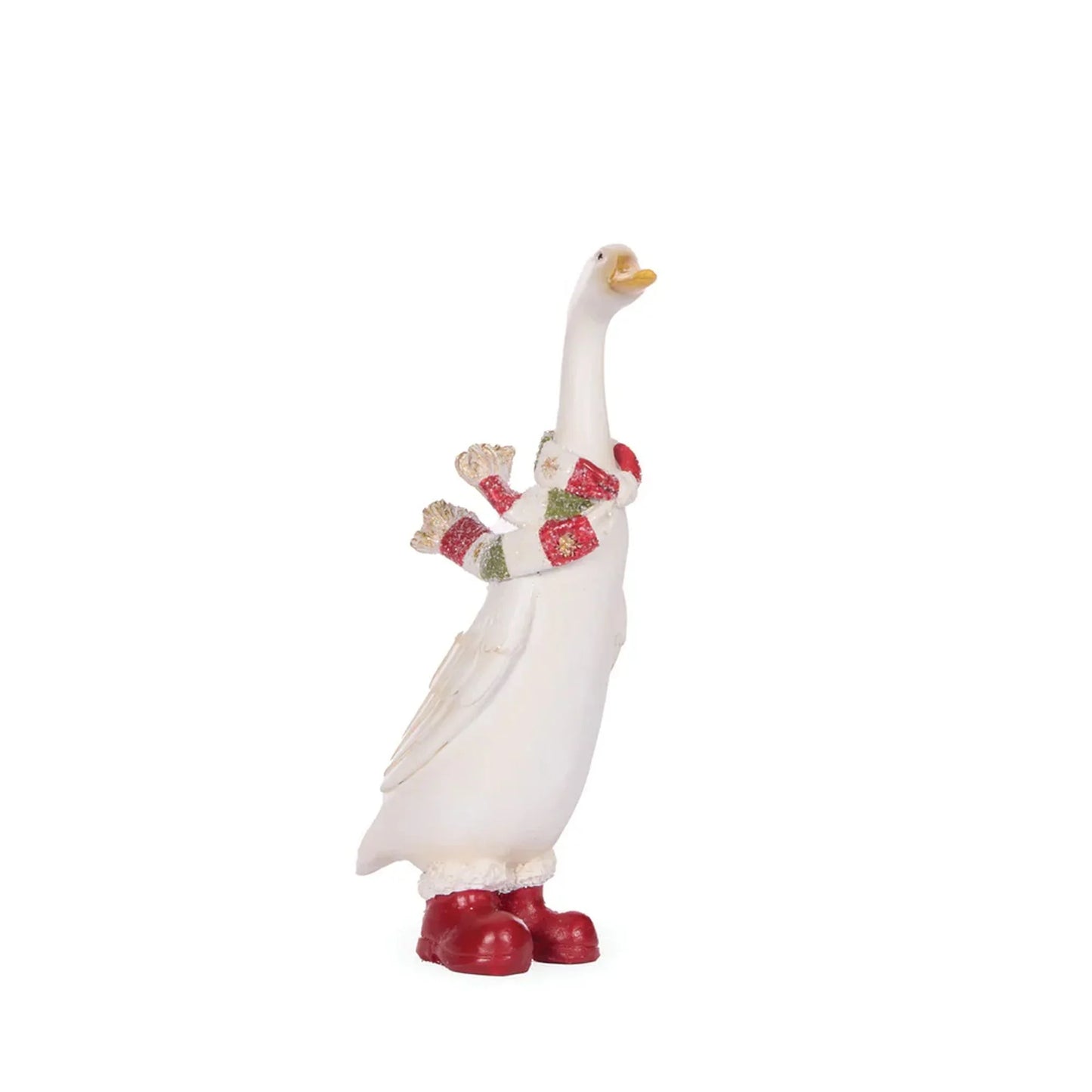 Mini Festive Duck with a Scarf or Basket - 16 cm
