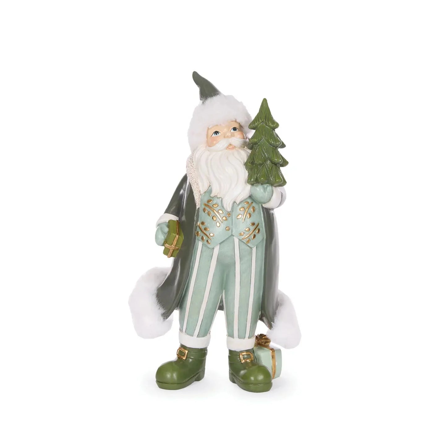 Woodland Forest Santa With Tree  - 32cm