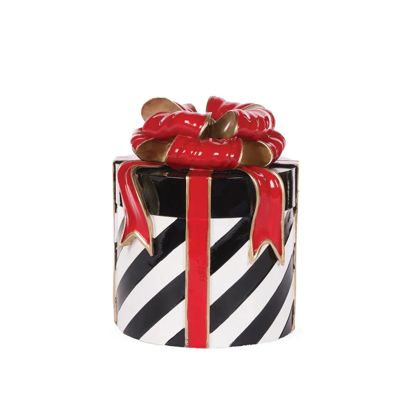 Black Striped Present  - 25.5cm