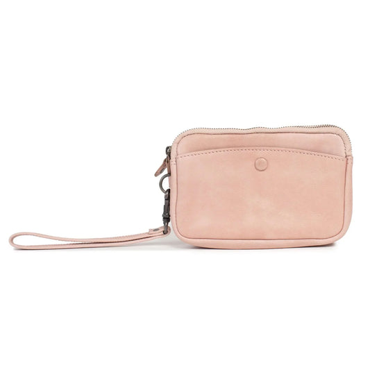 Dusky Robin Ash Leather wallet - Dusty Pink